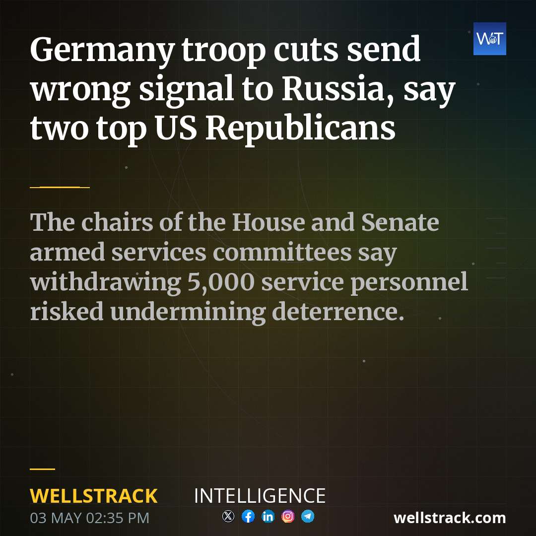 Germany troop cuts send wrong signal to Russia, say two top US Republicans