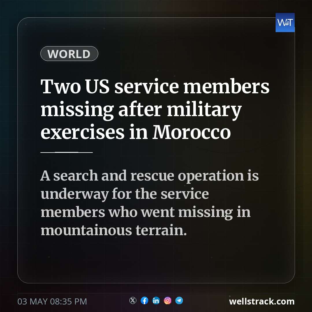 Two US service members missing after military exercises in Morocco