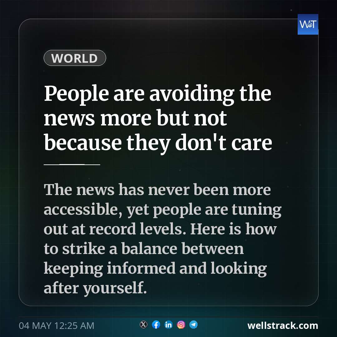 People are avoiding the news more but not because they don't care