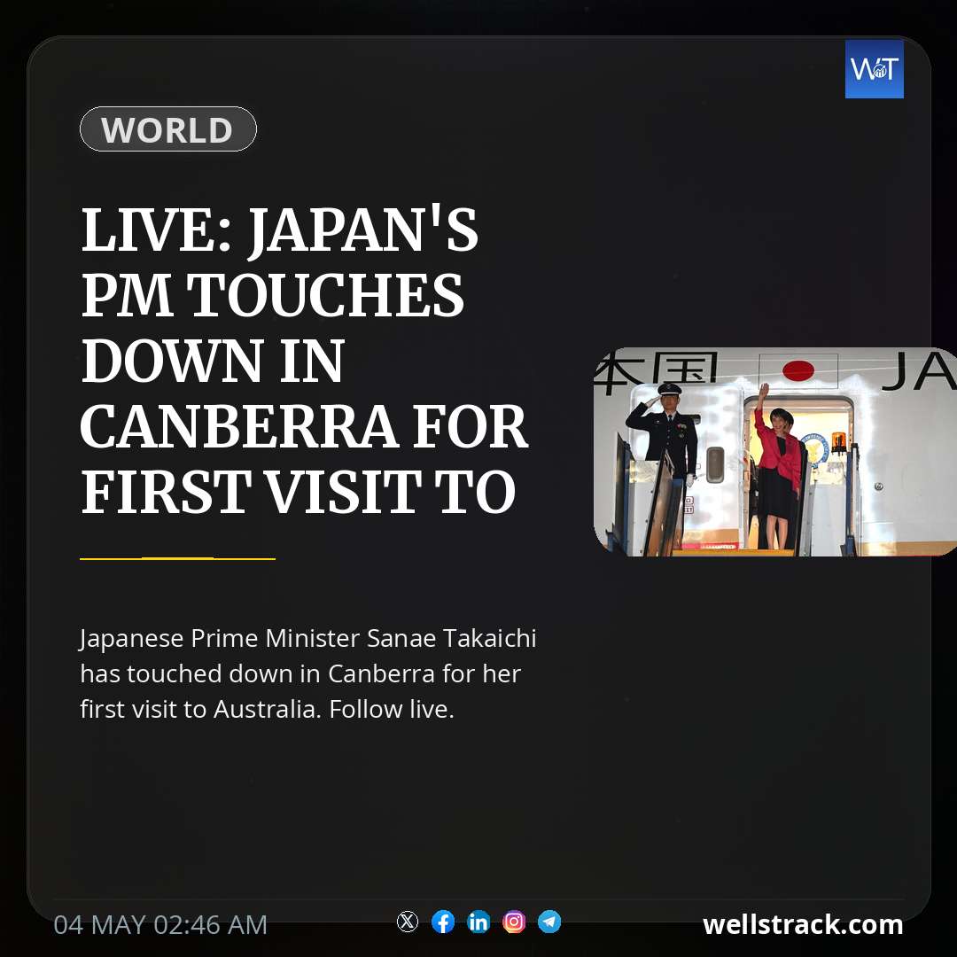 Live: Japan's PM touches down in Canberra for first visit to Australia