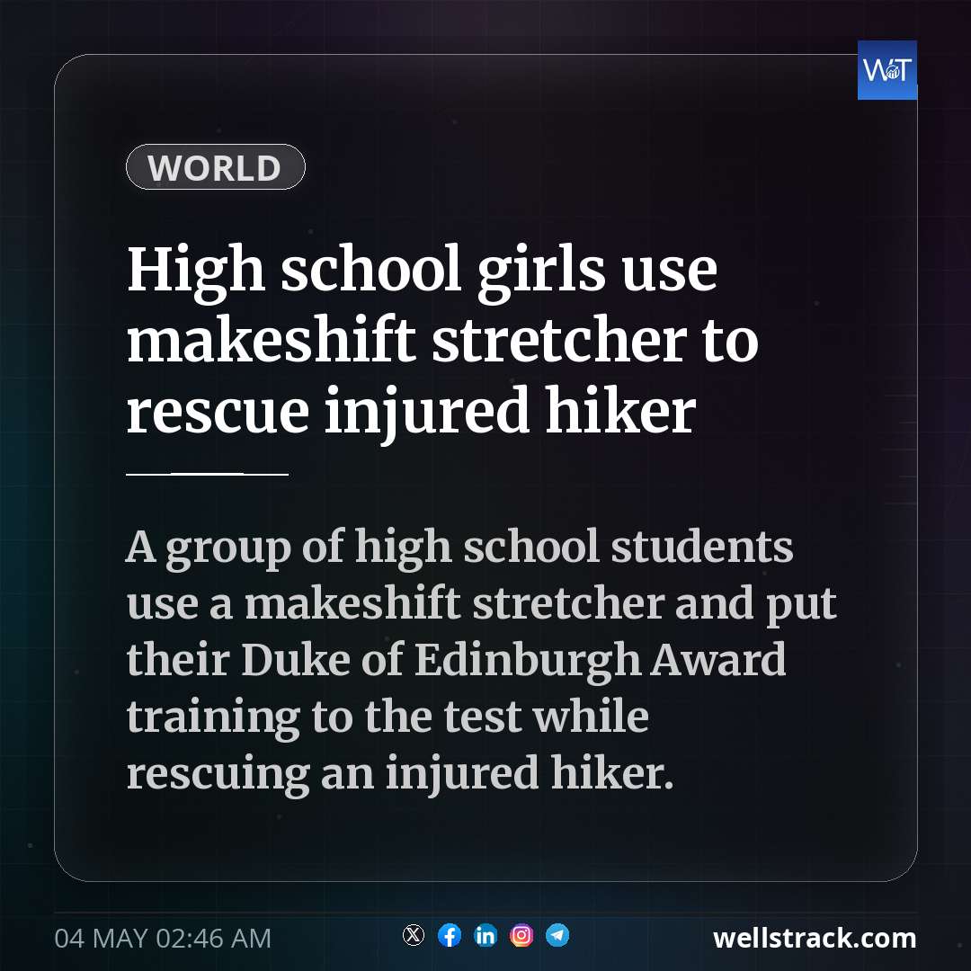High school girls use makeshift stretcher to rescue injured hiker