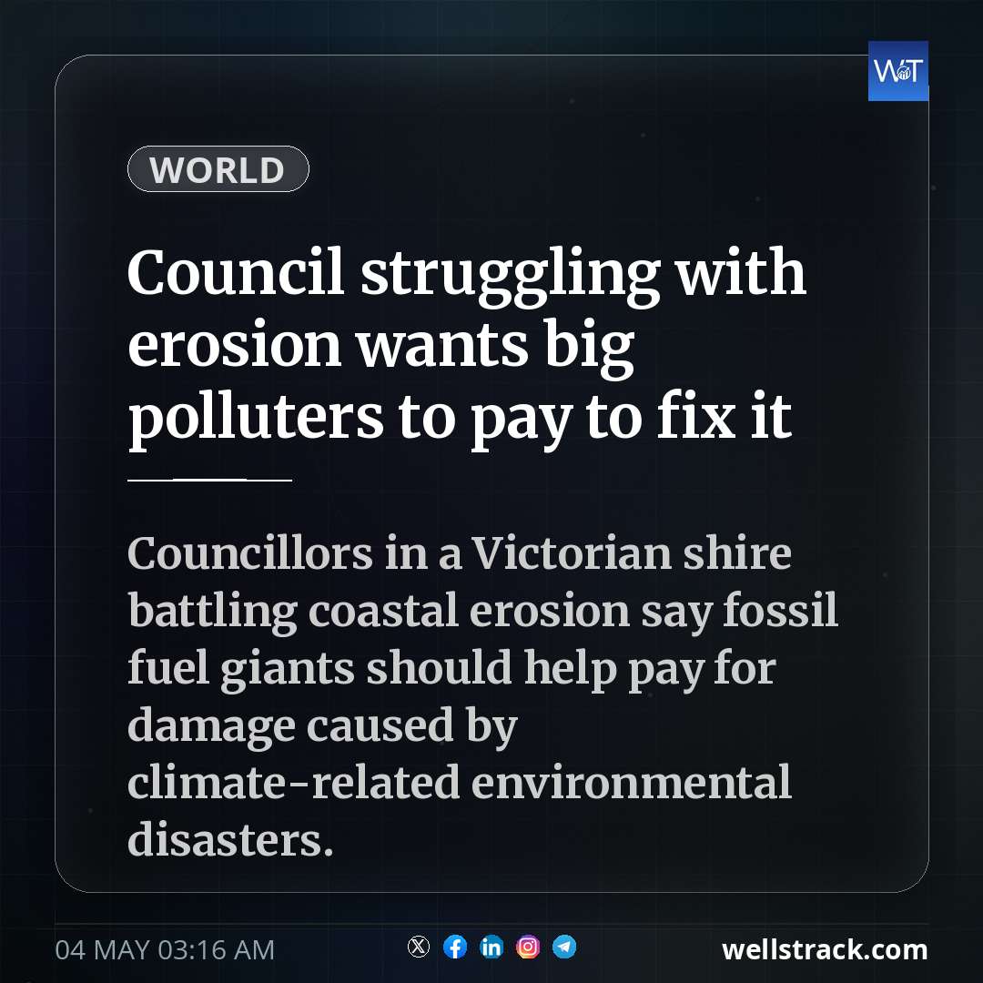 Council struggling with erosion wants big polluters to pay to fix it