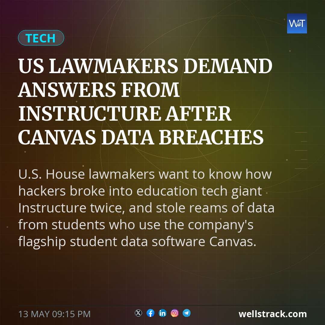 US lawmakers demand answers from Instructure after Canvas data breaches — WellsTrack