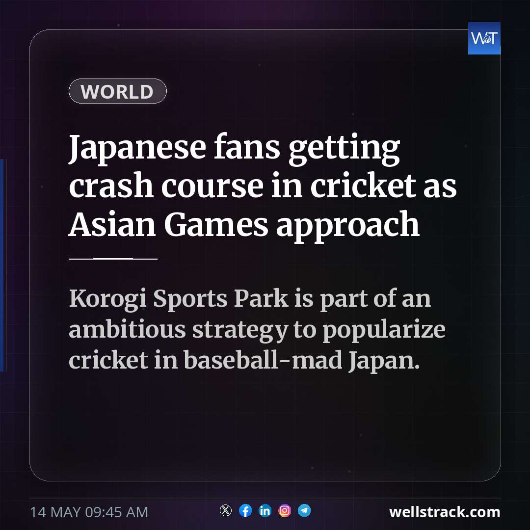 Japanese fans getting crash course in cricket as Asian Games approach — WellsTrack