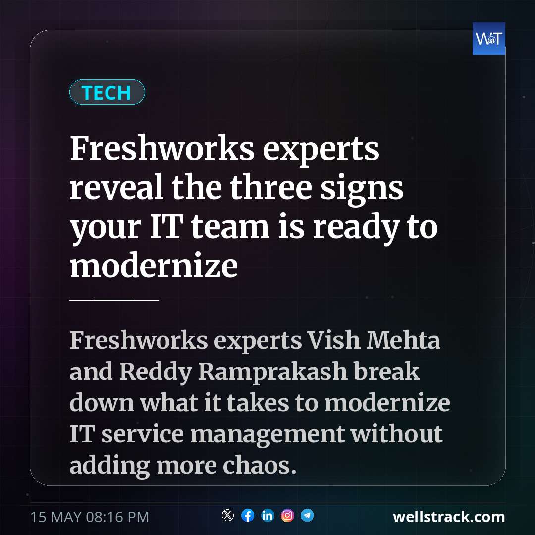 Freshworks experts reveal the three signs your IT team is ready to modernize — WellsTrack