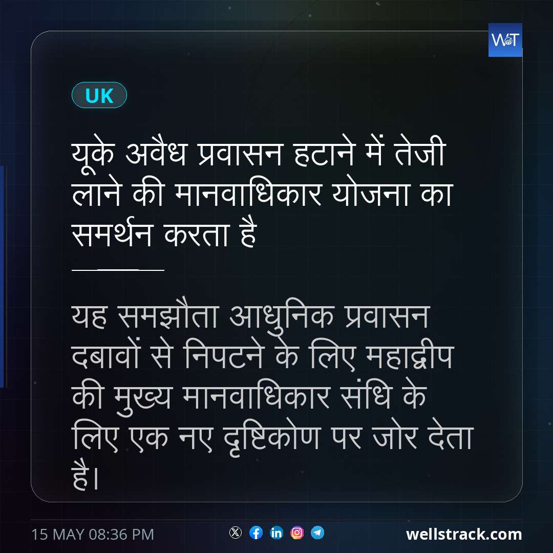 यूके अवैध प्रवासन हटाने में तेजी लाने की मानवाधिकार योजना का समर्थन करता है — WellsTrack