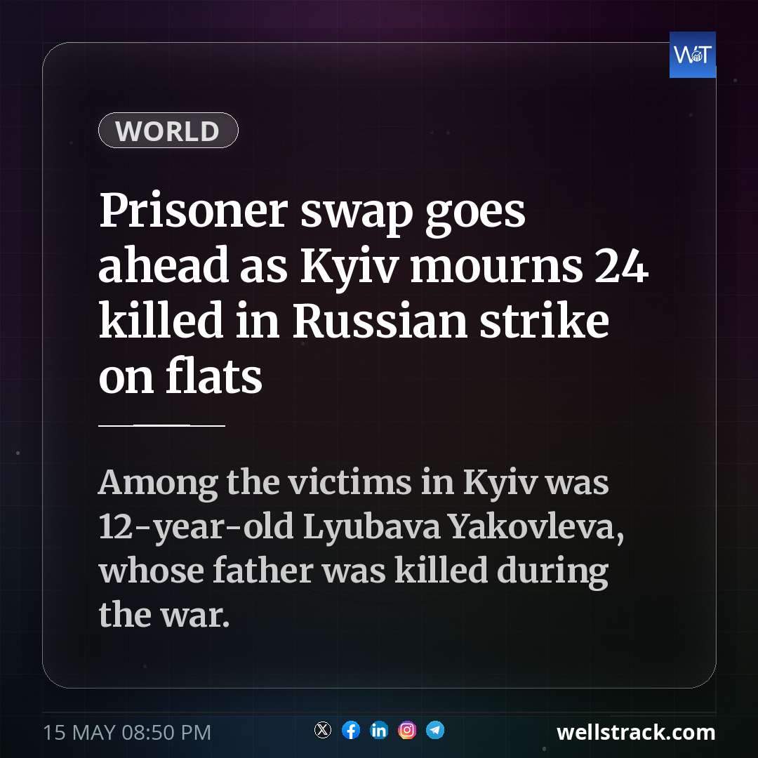 Prisoner swap goes ahead as Kyiv mourns 24 killed in Russian strike on flats — WellsTrack