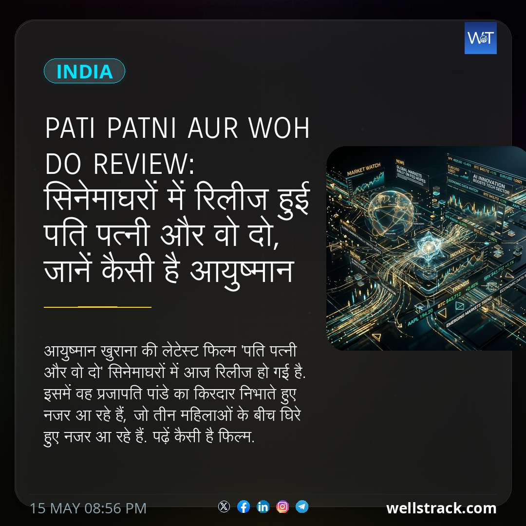 Pati Patni Aur Woh Do Review: सिनेमाघरों में रिलीज हुई पति पत्नी और वो दो, जानें कैसी है आयुष्मान खुराना की फिल्म — WellsTrack
