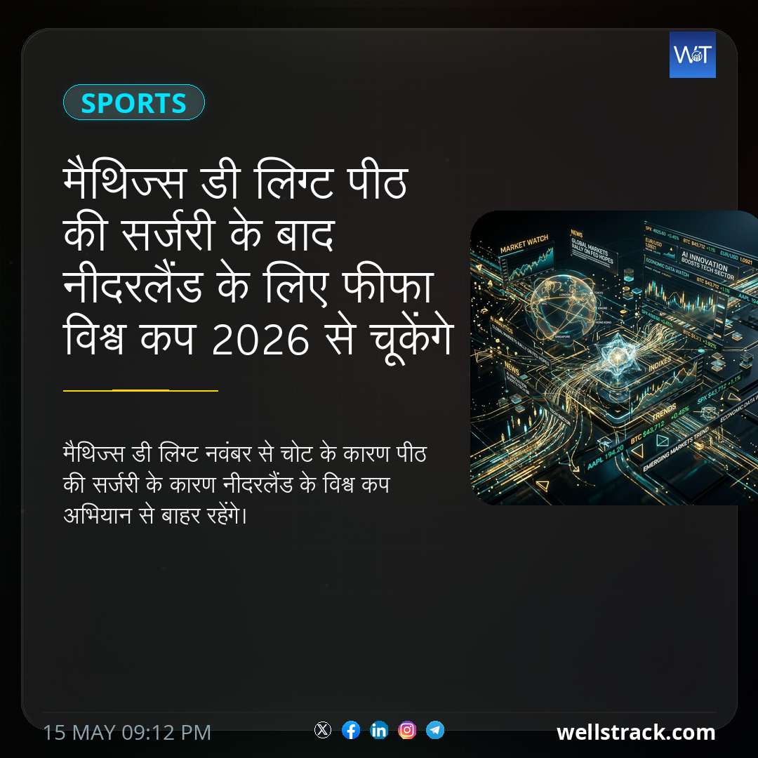 मैथिज्स डी लिग्ट पीठ की सर्जरी के बाद नीदरलैंड के लिए फीफा विश्व कप 2026 से चूकेंगे — WellsTrack