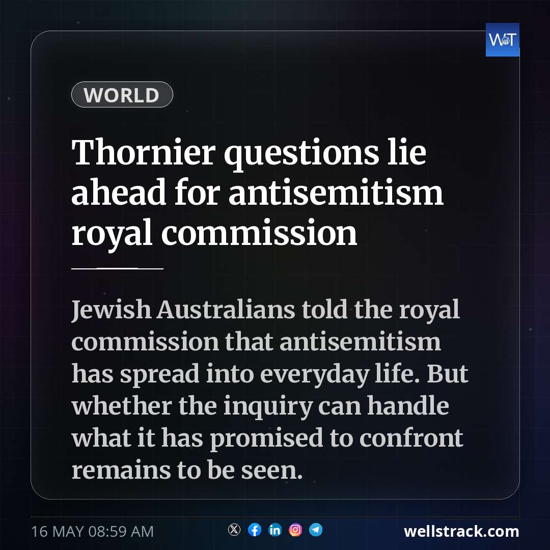 Thornier questions lie ahead for antisemitism royal commission — WellsTrack