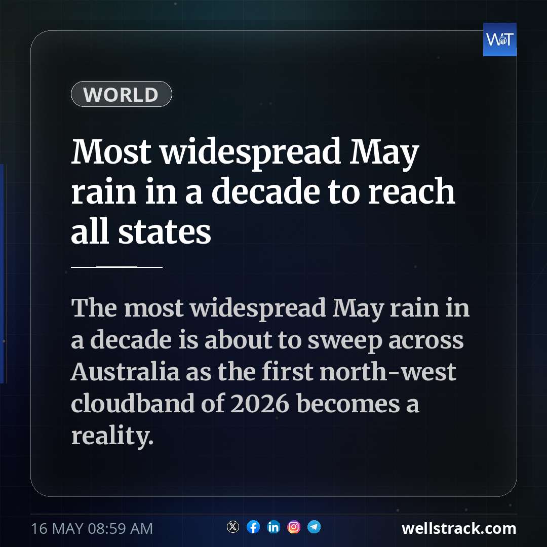 Most widespread May rain in a decade to reach all states — WellsTrack