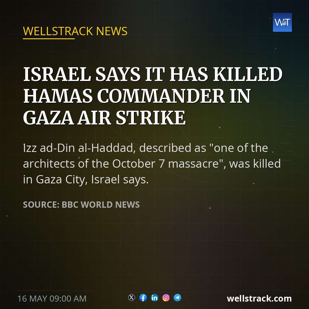 Israel says it has killed Hamas commander in Gaza air strike — WellsTrack