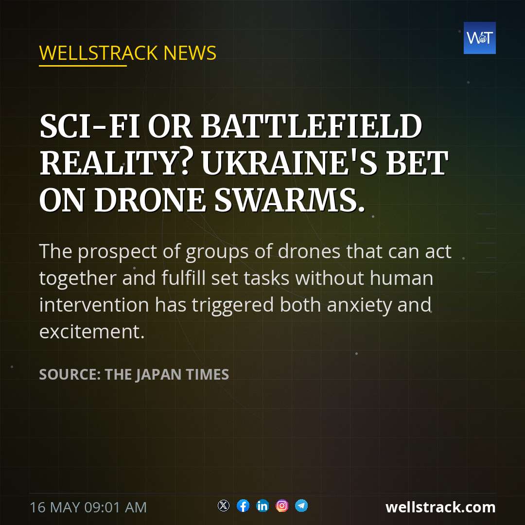 Sci-fi or battlefield reality? Ukraine's bet on drone swarms. — WellsTrack