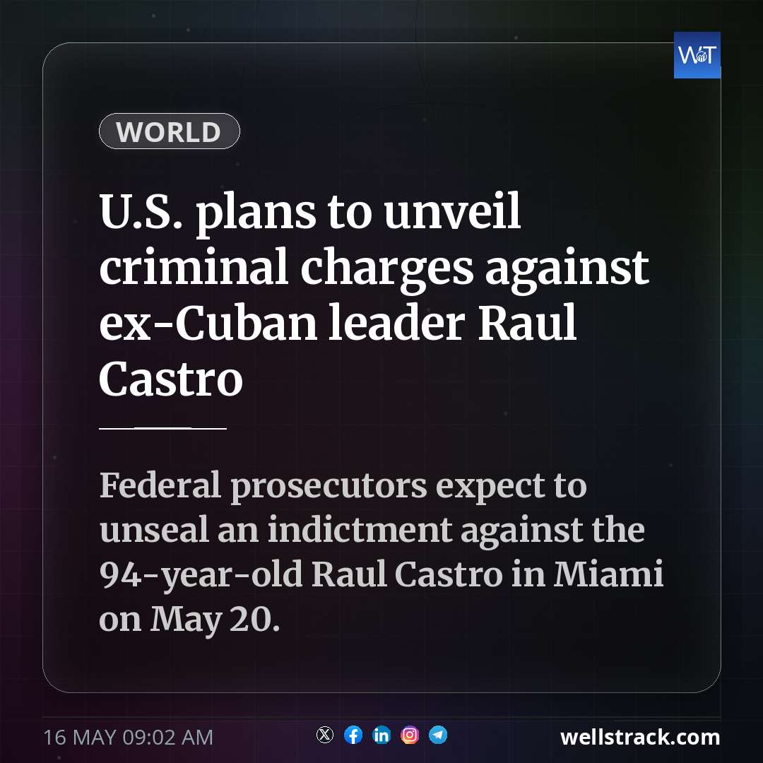 U.S. plans to unveil criminal charges against ex-Cuban leader Raul Castro — WellsTrack