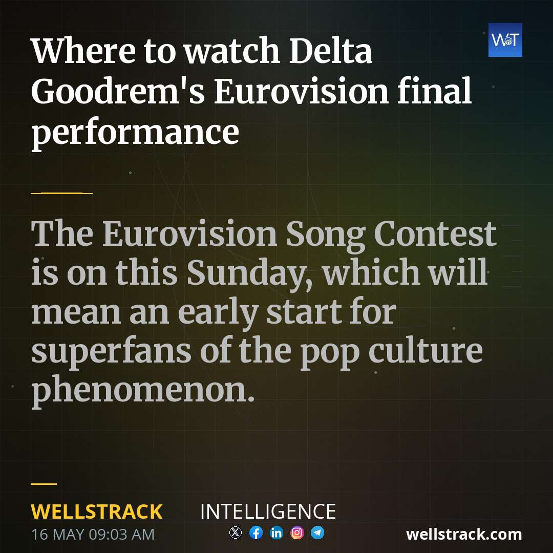 Where to watch Delta Goodrem's Eurovision final performance — WellsTrack