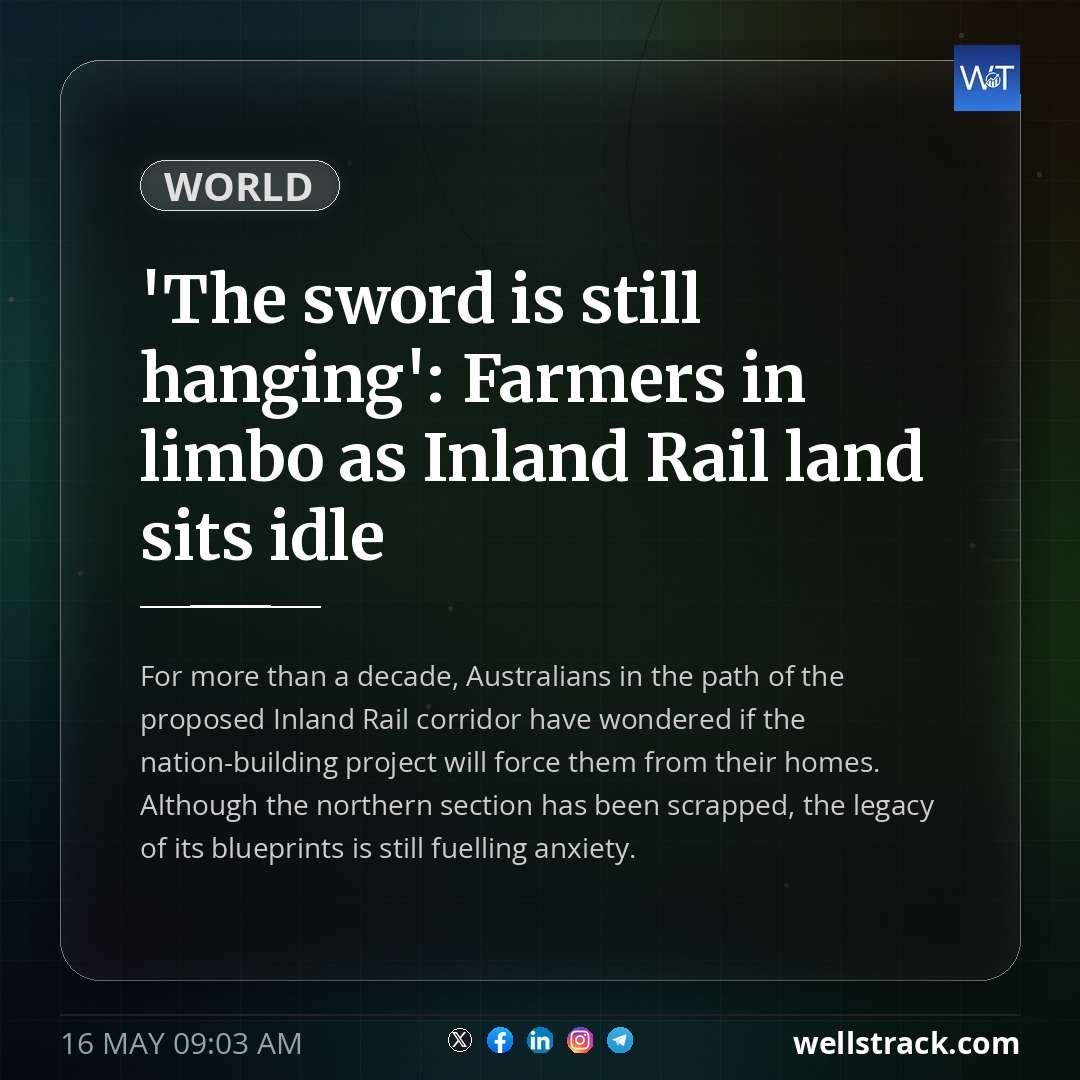 'The sword is still hanging': Farmers in limbo as Inland Rail land sits idle — WellsTrack