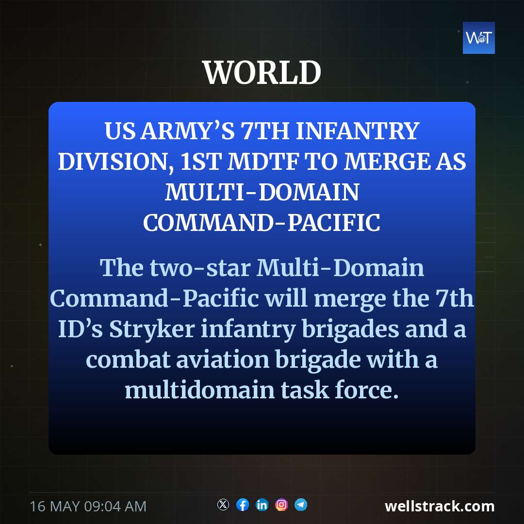 US Army’s 7th Infantry Division, 1st MDTF to merge as Multi-Domain Command-Pacific — WellsTrack