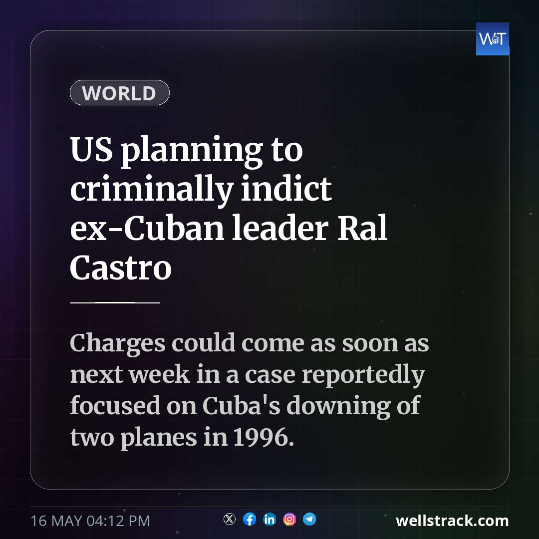 US planning to criminally indict ex-Cuban leader Raúl Castro — WellsTrack