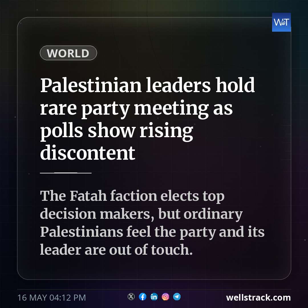 Palestinian leaders hold rare party meeting as polls show rising discontent — WellsTrack