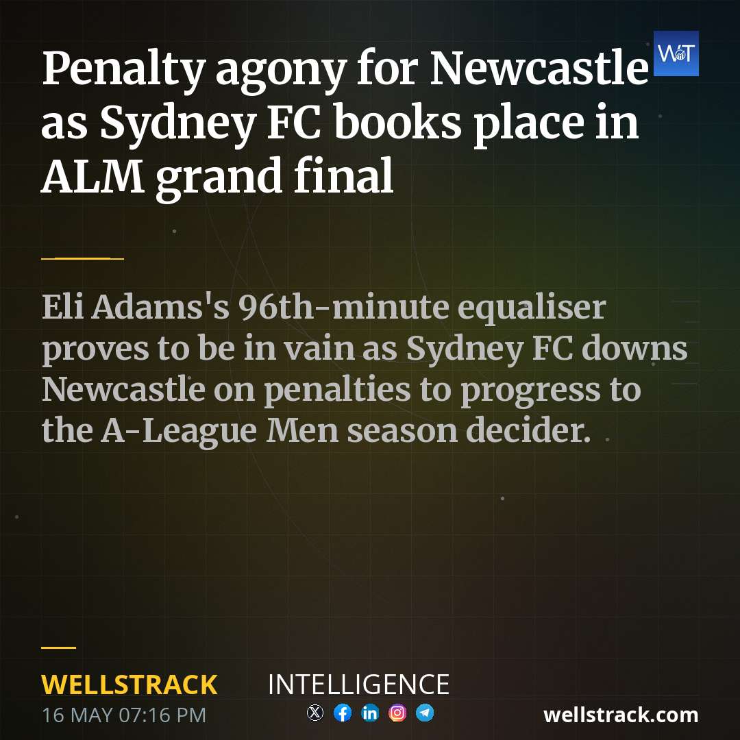 Penalty agony for Newcastle as Sydney FC books place in ALM grand final — WellsTrack