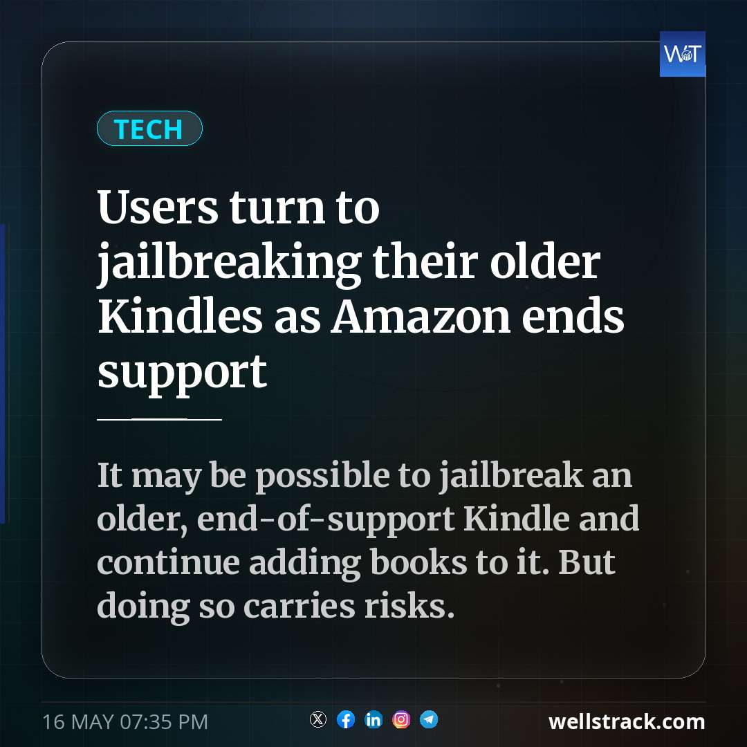 Users turn to jailbreaking their older Kindles as Amazon ends support — WellsTrack