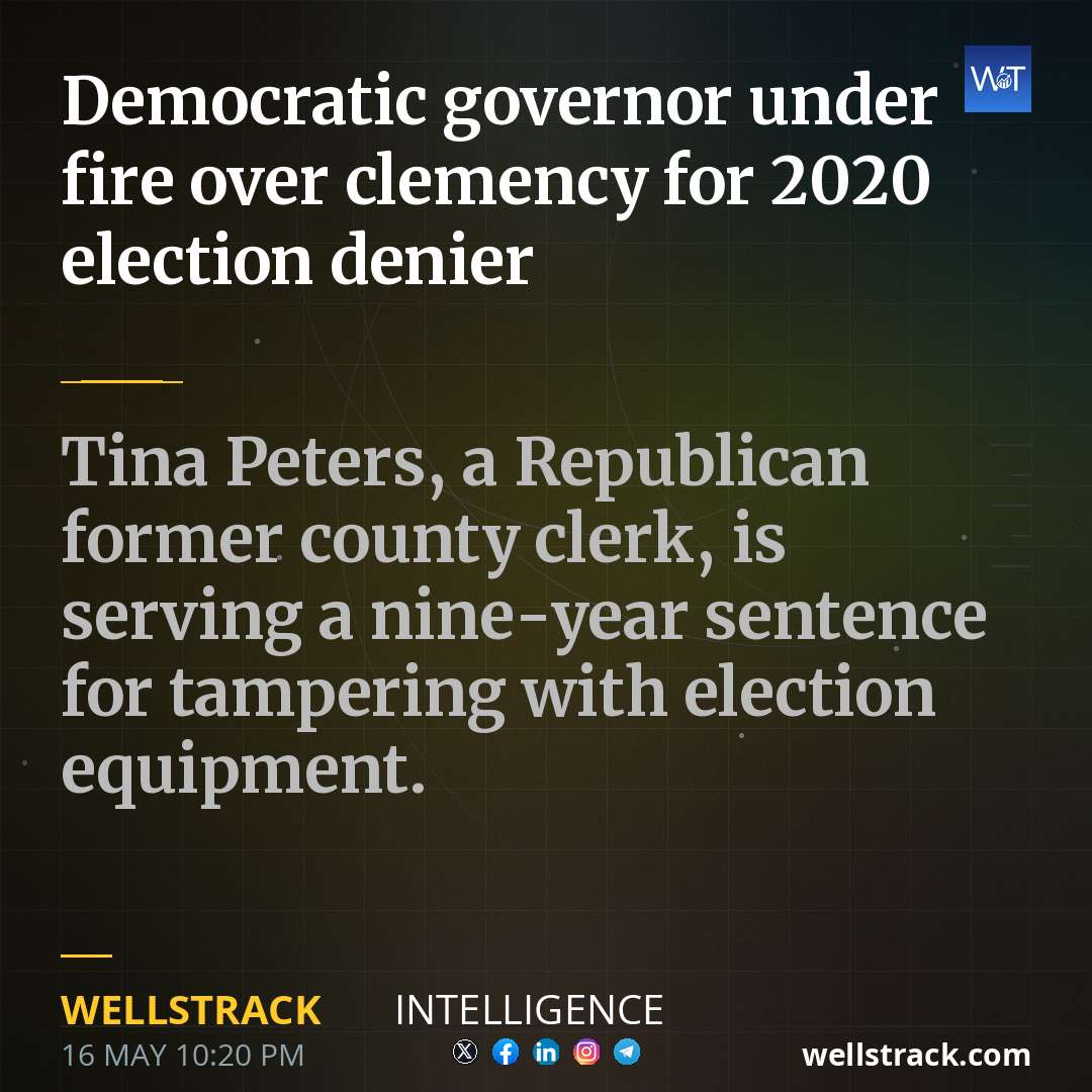 Democratic governor under fire over clemency for 2020 election denier — WellsTrack