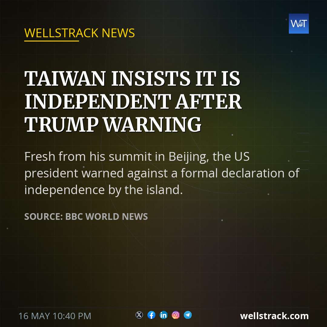 Taiwan insists it is independent after Trump warning — WellsTrack
