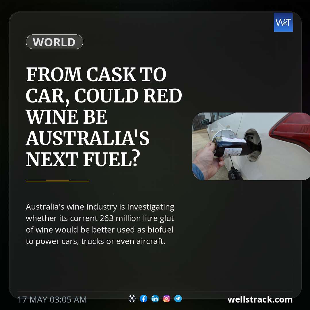 From cask to car, could red wine be Australia's next fuel? — WellsTrack