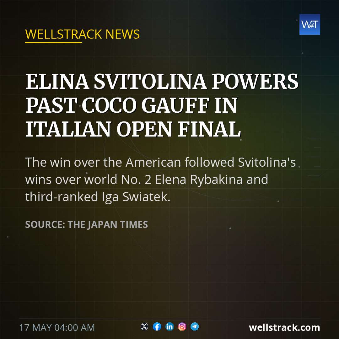 Elina Svitolina powers past Coco Gauff in Italian Open final — WellsTrack