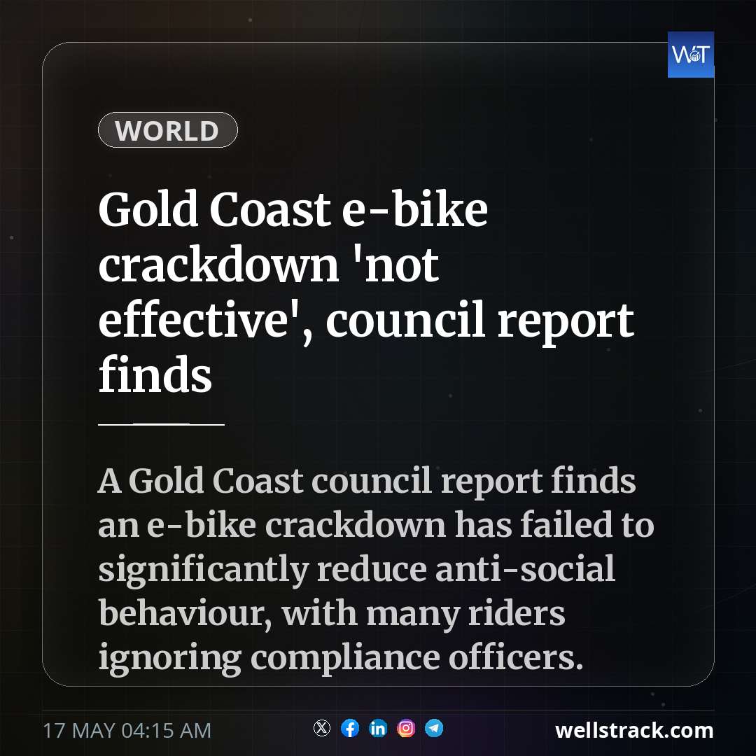 Gold Coast e-bike crackdown 'not effective', council report finds — WellsTrack