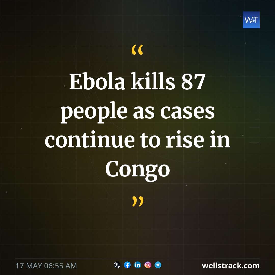 Ebola kills 87 people as cases continue to rise in Congo — WellsTrack