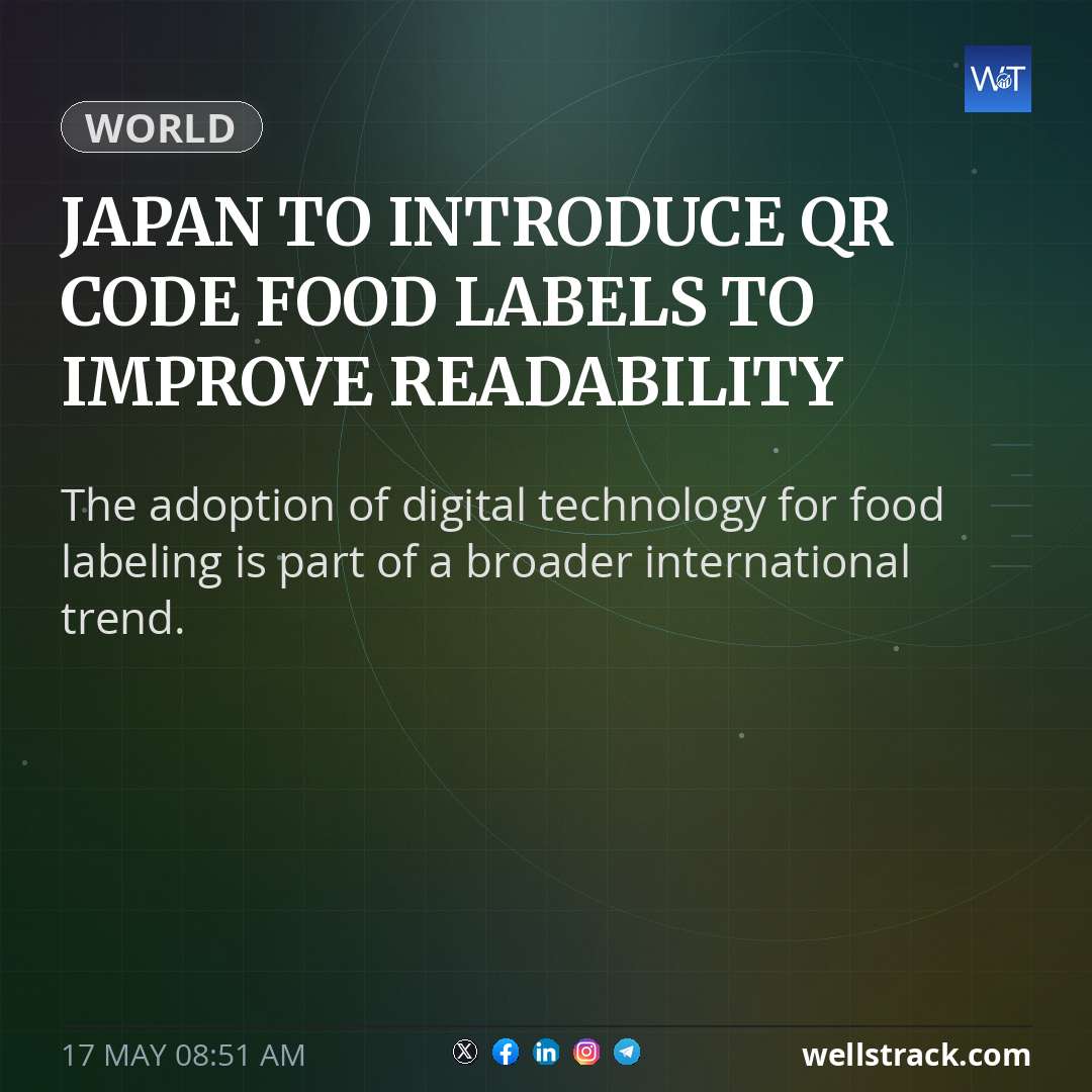 Japan to introduce QR code food labels to improve readability — WellsTrack