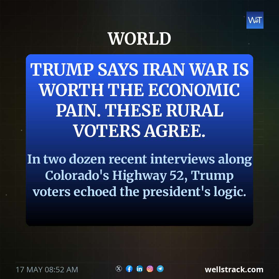 Trump says Iran war is worth the economic pain. These rural voters agree. — WellsTrack