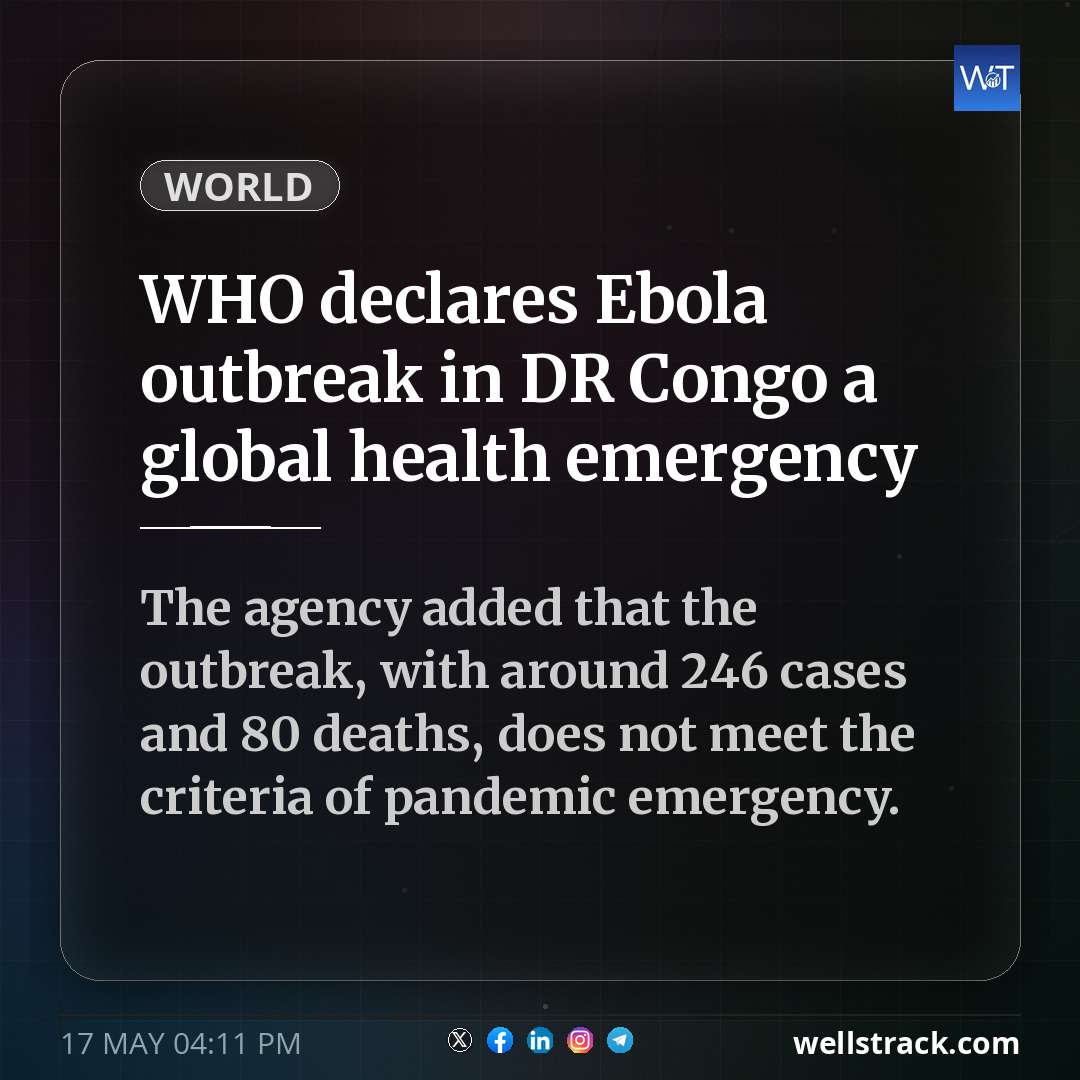 WHO declares Ebola outbreak in DR Congo a global health emergency — WellsTrack