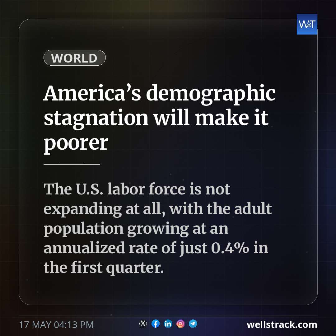 America’s demographic stagnation will make it poorer — WellsTrack