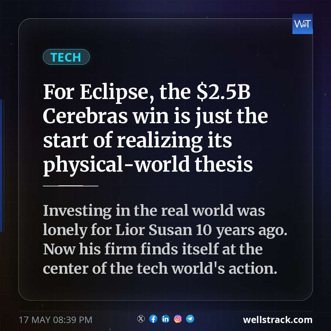 For Eclipse, the $2.5B Cerebras win is just the start of realizing its  physical-world thesis — WellsTrack