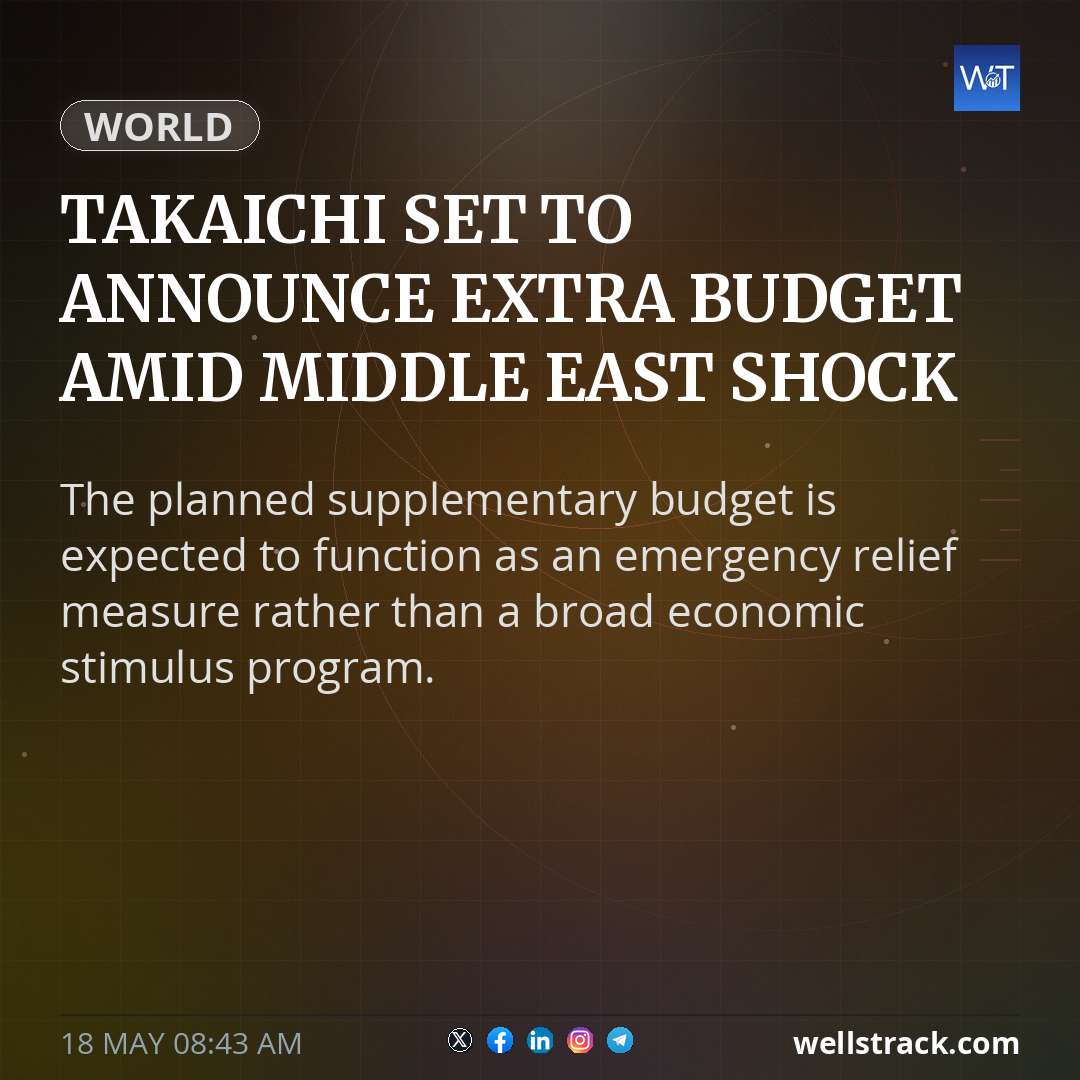 Takaichi set to announce extra budget amid Middle East shock — WellsTrack