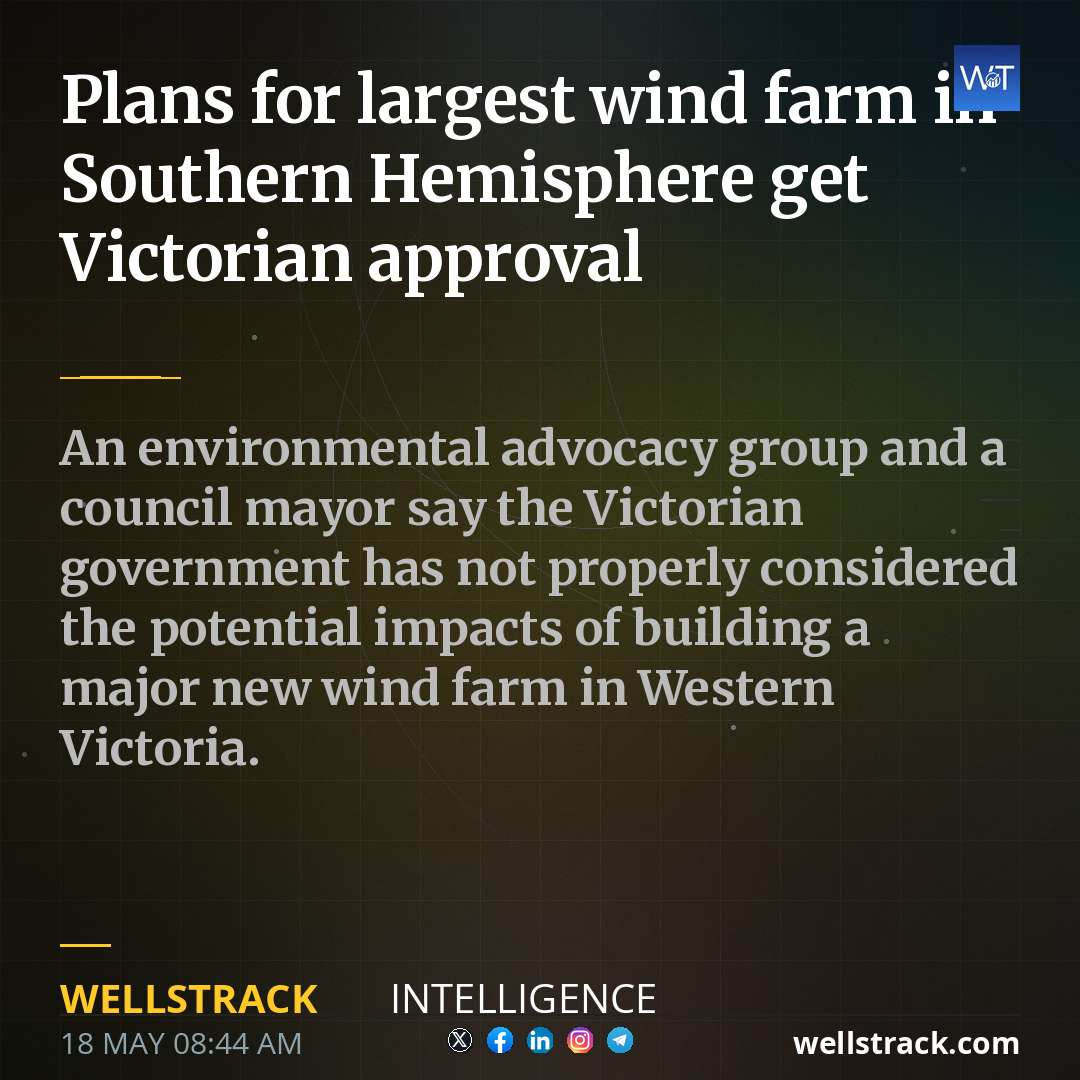 Plans for largest wind farm in Southern Hemisphere get Victorian approval — WellsTrack