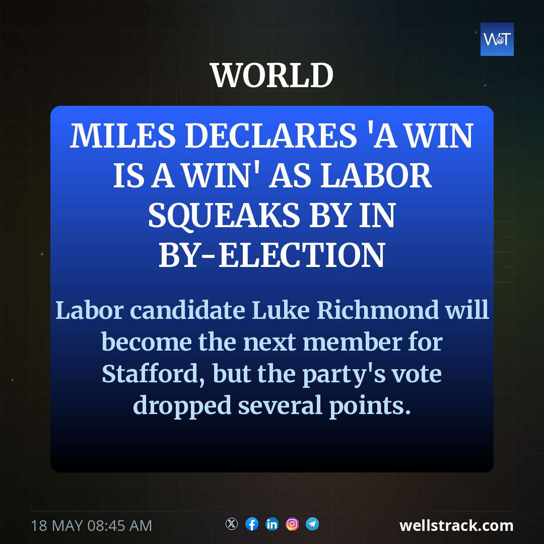 Miles declares 'a win is a win' as Labor squeaks by in by-election — WellsTrack