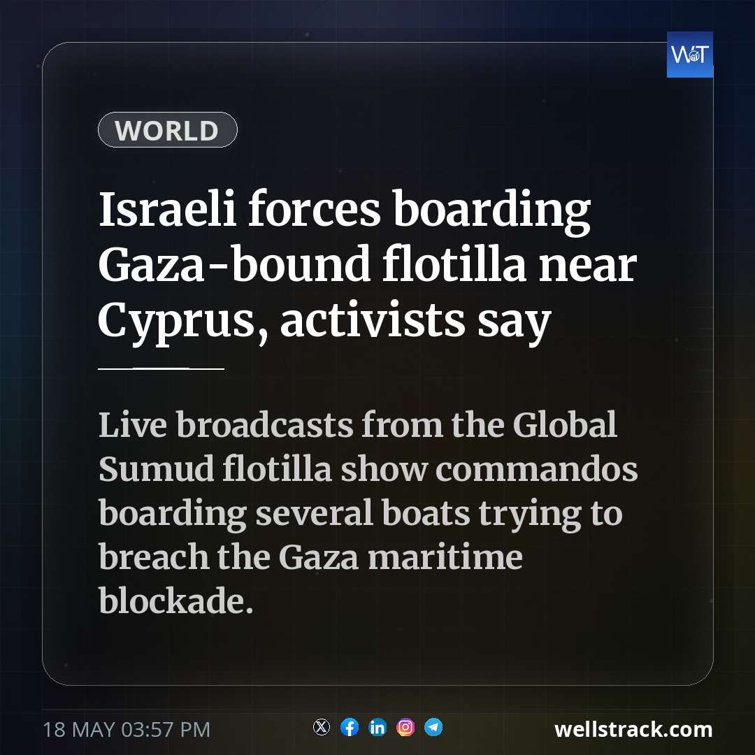 Israeli forces boarding Gaza-bound flotilla near Cyprus, activists say — WellsTrack