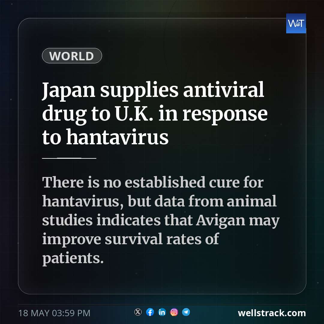 Japan supplies antiviral drug to U.K. in response to hantavirus — WellsTrack