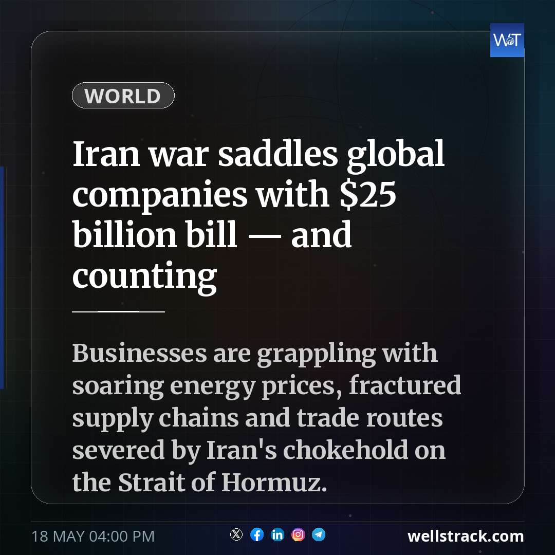 Iran war saddles global companies with $25 billion bill — and counting — WellsTrack