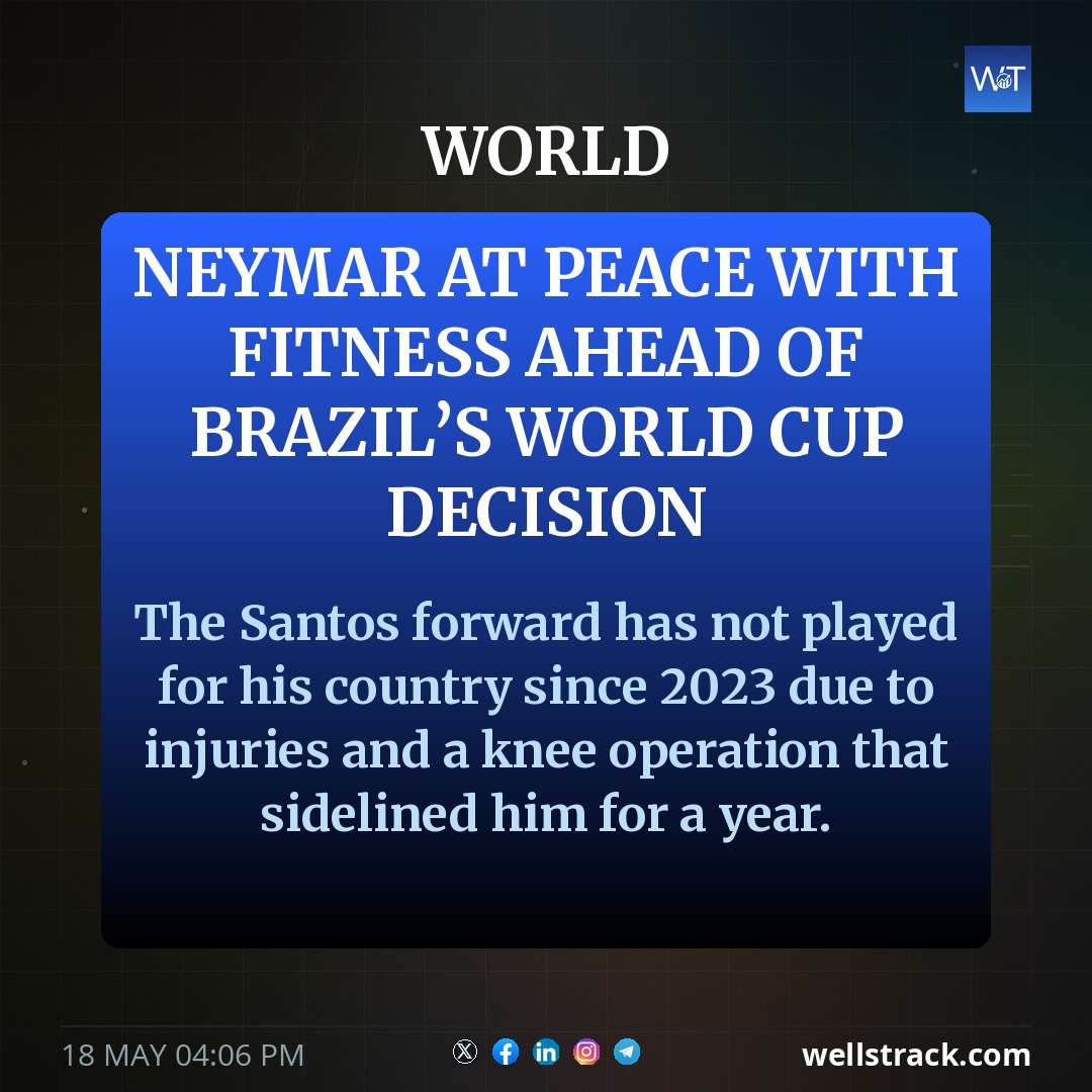 Neymar at peace with fitness ahead of Brazil’s World Cup decision — WellsTrack