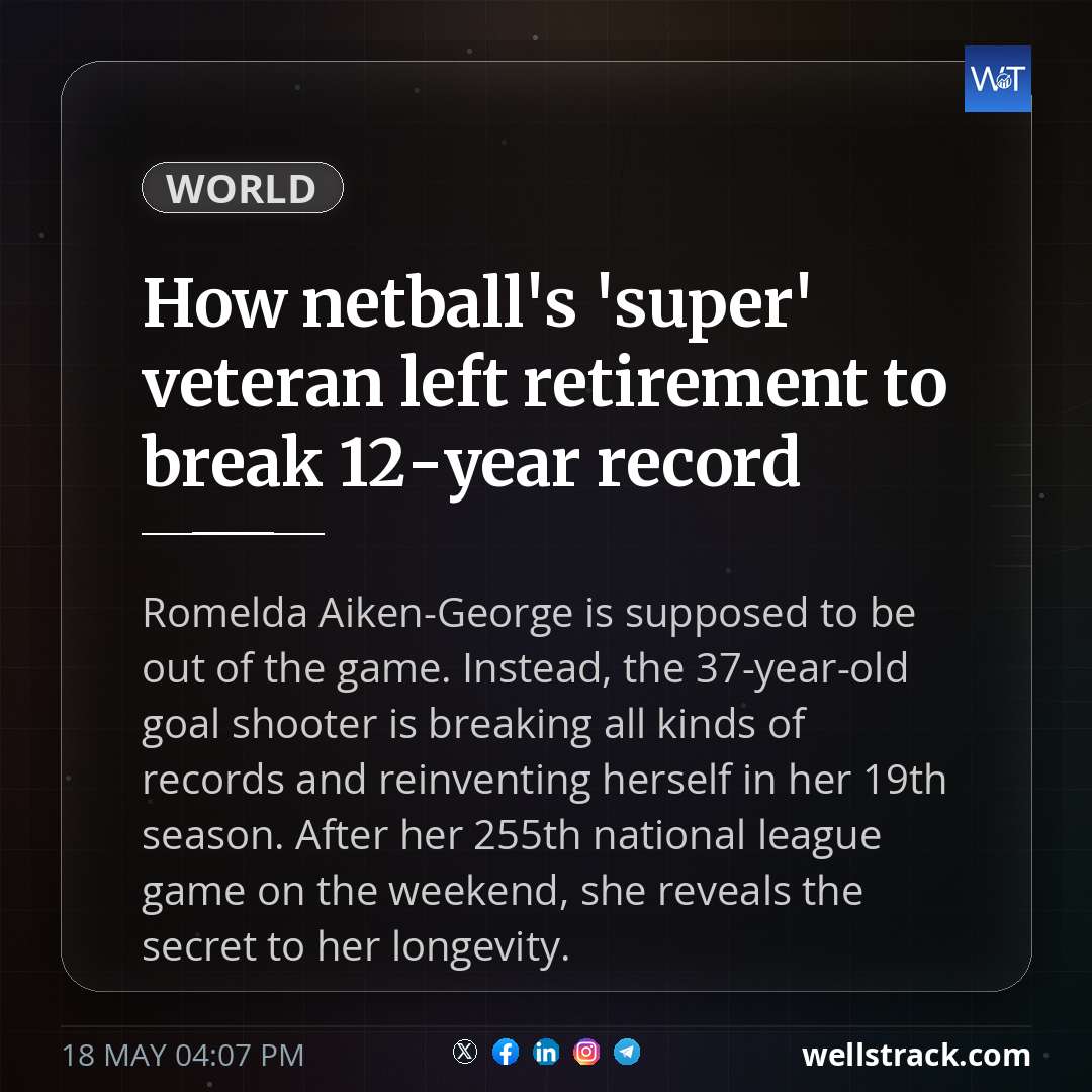 How netball's 'super' veteran left retirement to break 12-year record — WellsTrack