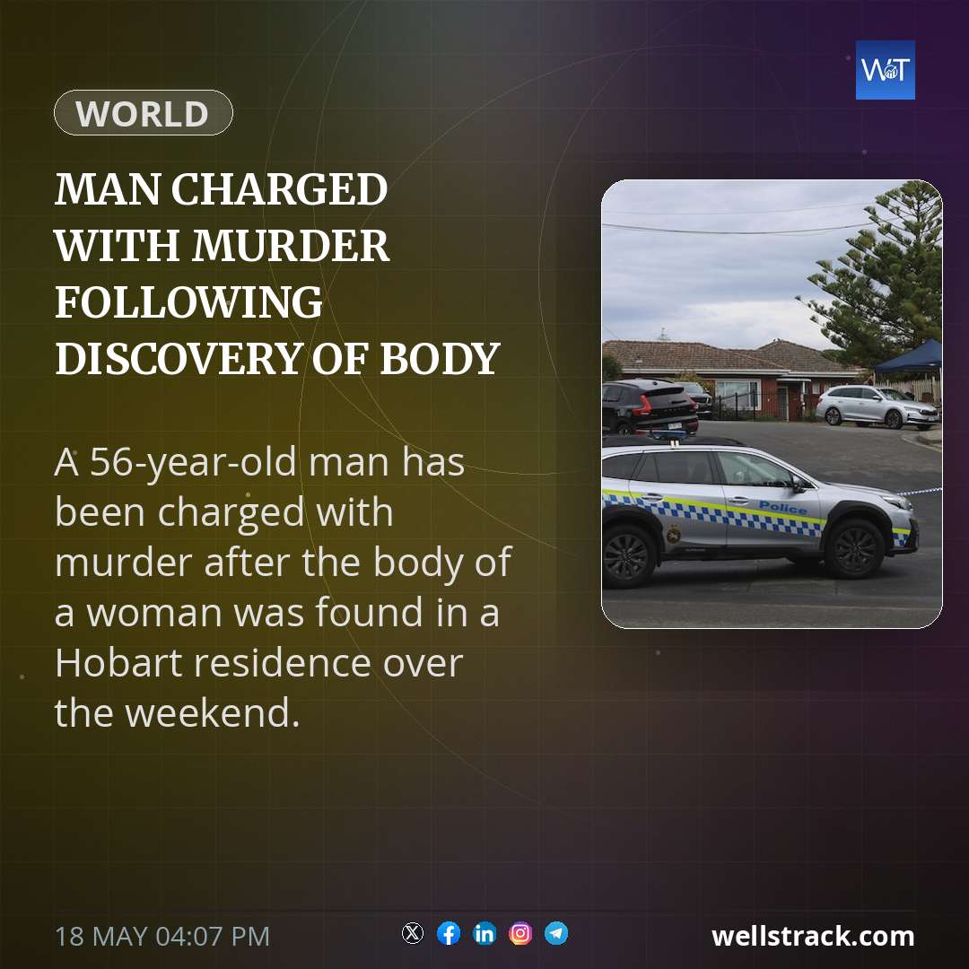 Man charged with murder following discovery of body in Hobart home — WellsTrack