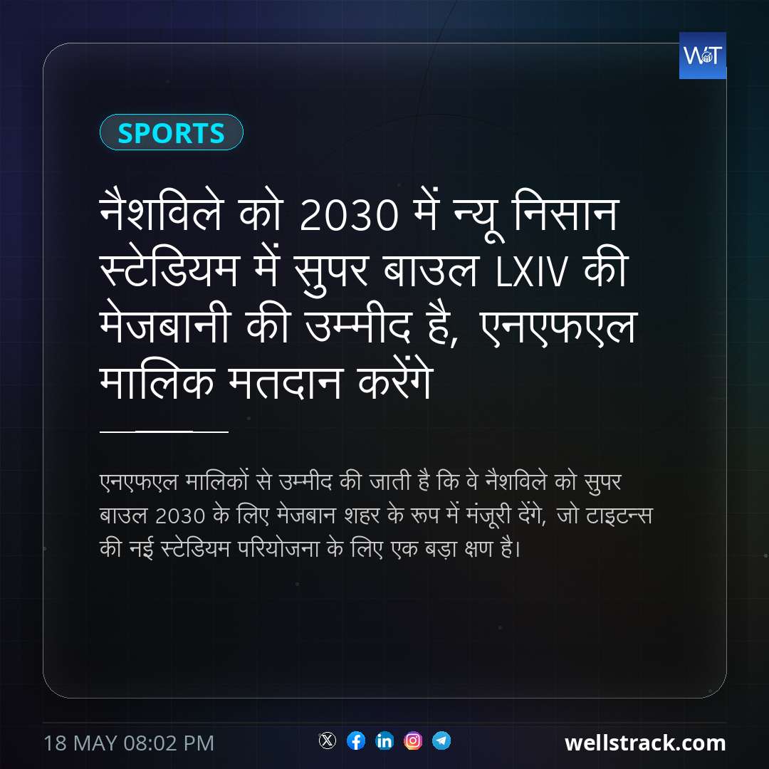 नैशविले को 2030 में न्यू निसान स्टेडियम में सुपर बाउल LXIV की मेजबानी की उम्मीद है, एनएफएल मालिक मतदान करेंगे — WellsTrack