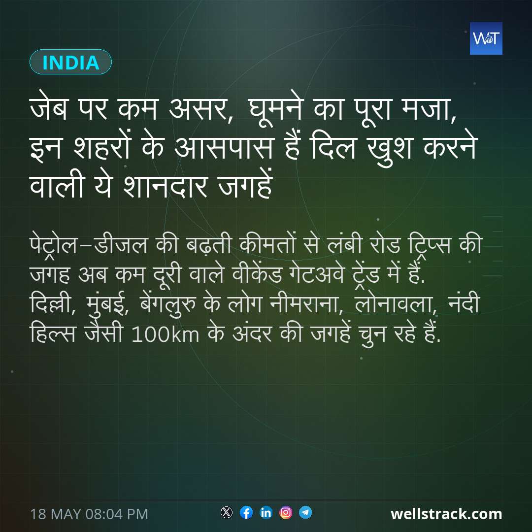 जेब पर कम असर, घूमने का पूरा मजा, इन शहरों के आसपास हैं दिल खुश करने वाली ये शानदार जगहें — WellsTrack
