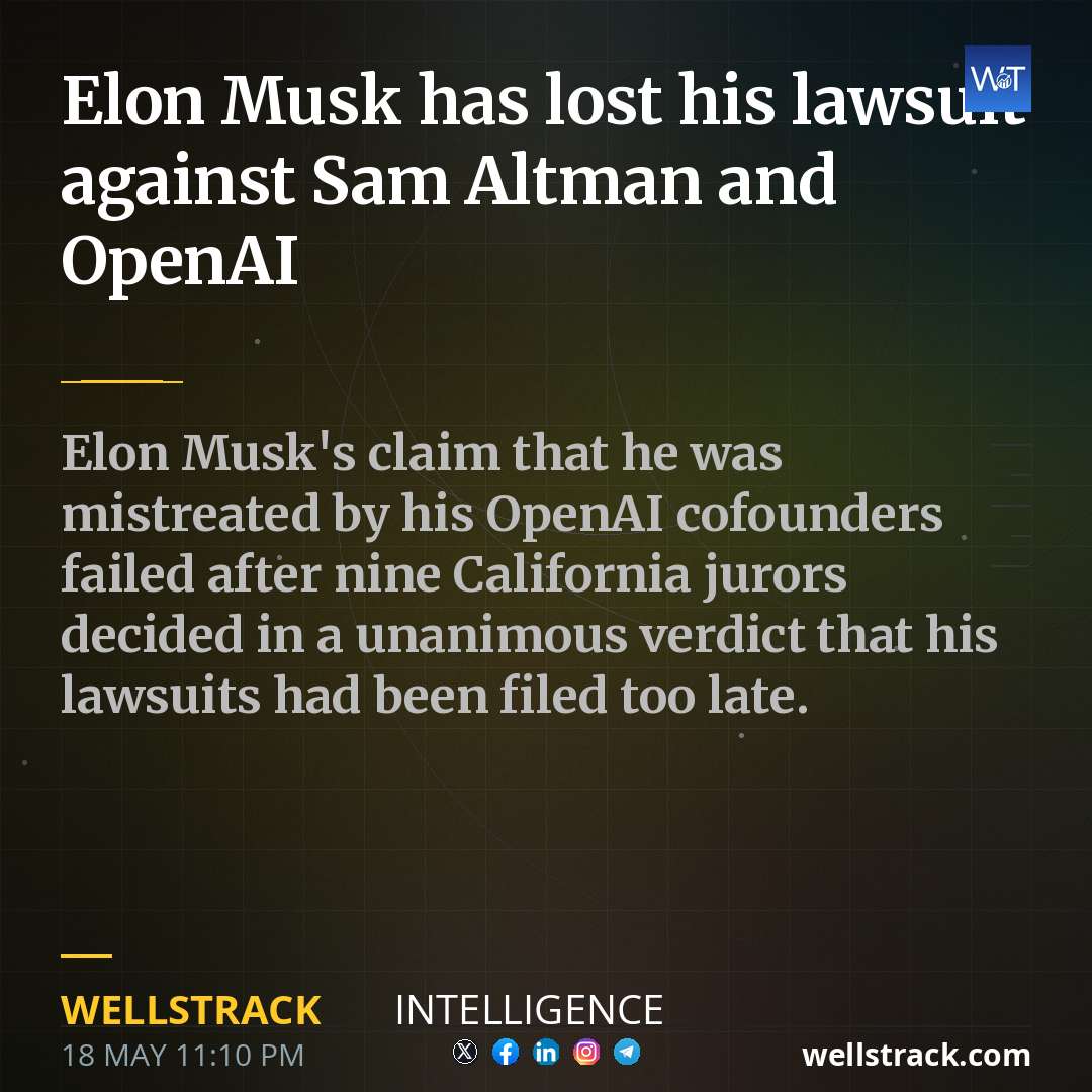 Elon Musk has lost his lawsuit against Sam Altman and OpenAI — WellsTrack