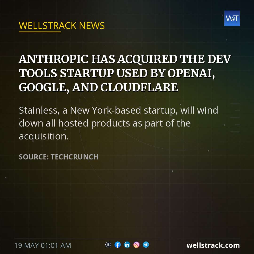 Anthropic has acquired the dev tools startup used by OpenAI, Google, and Cloudflare — WellsTrack