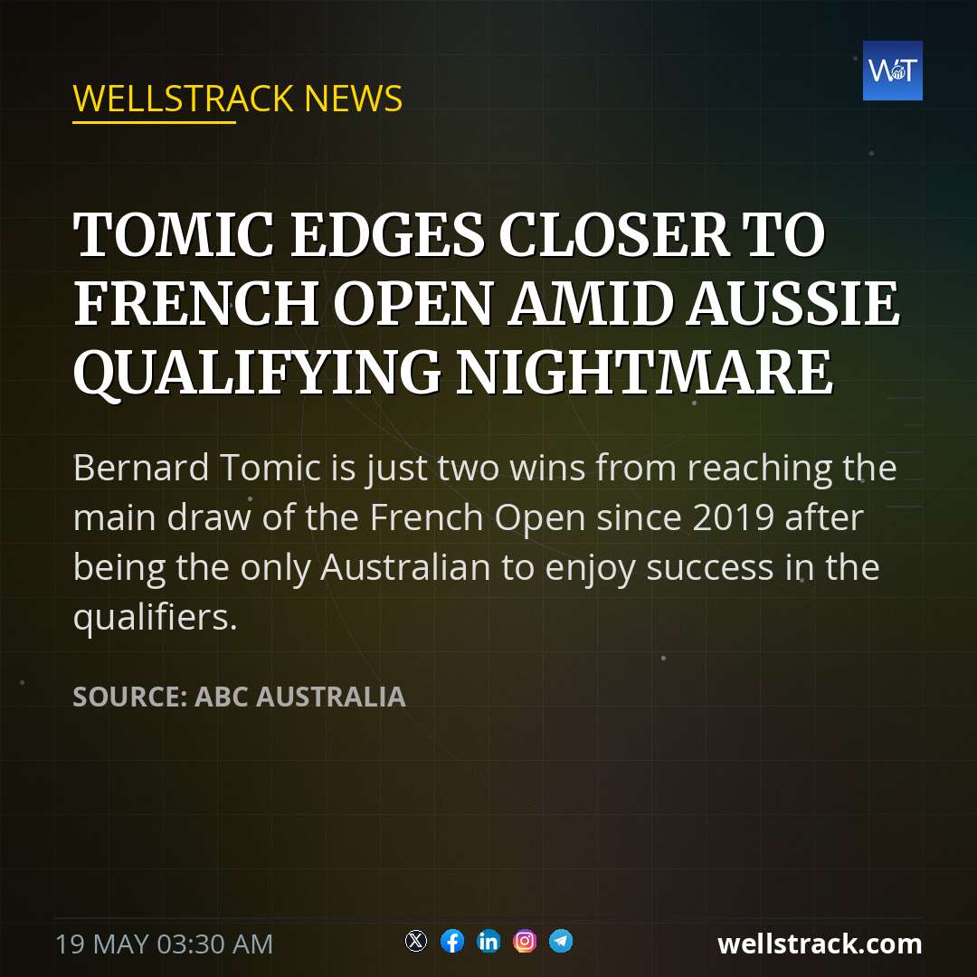 Tomic edges closer to French Open amid Aussie qualifying nightmare — WellsTrack
